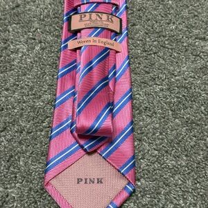 Thomas Pink Pink and Blue Striped Tie